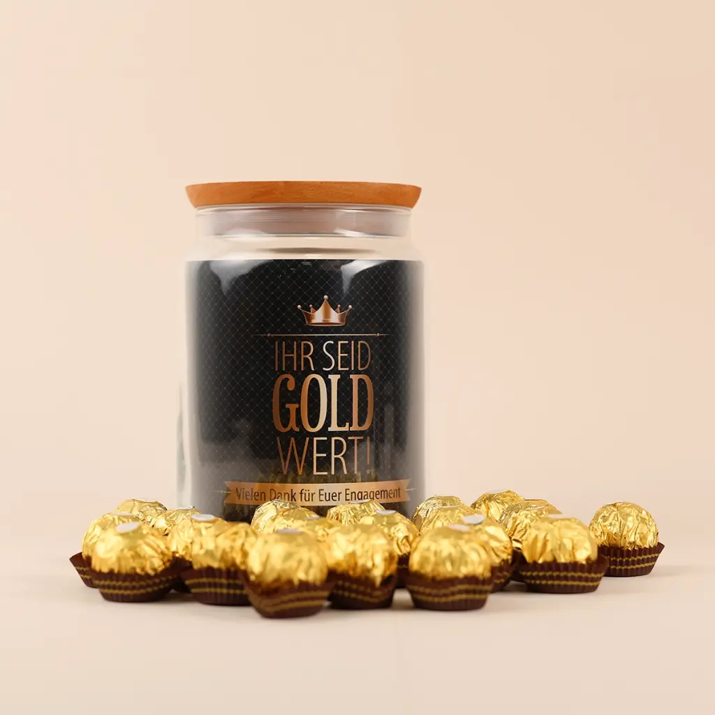 Teamgeschenk XL „Gold wert" - Rocher