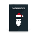 Karte: Weihnachtsgesichter - Black Santa