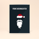 Karte: Weihnachtsgesichter - Black Santa