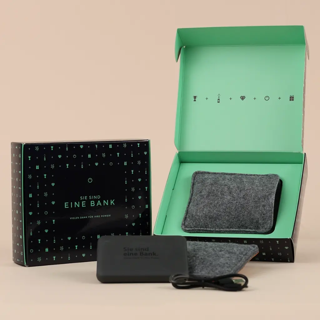 Powerbank „Sie sind eine Bank"