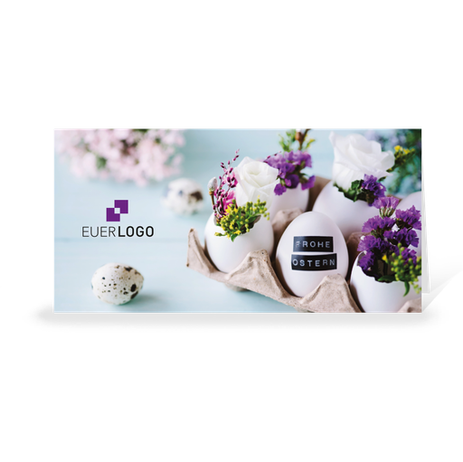 [WP6079] Karte: Blühende Ostern (Blanko Karte ohne Eindruck)