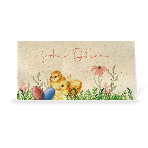 [WP6081] Blumenwiese - Ostern (Blanko Karte ohne Eindruck)