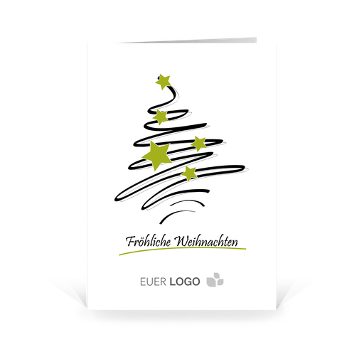 [WP2567] Karte: Tannenlinien - Rutschfest (Wir gestalten gratis für Dich)