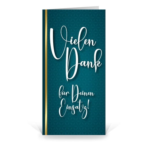 [WP5246] Karte: Vielen Dank für Deinen Einsatz! (Blanko Karte ohne Eindruck)