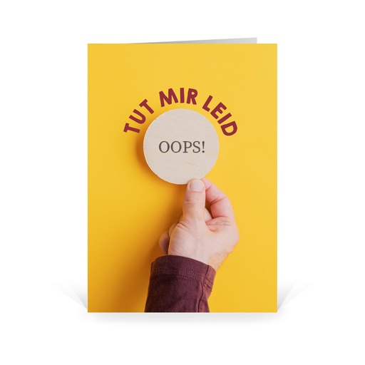Karte: Tut mir leid! - Oops!