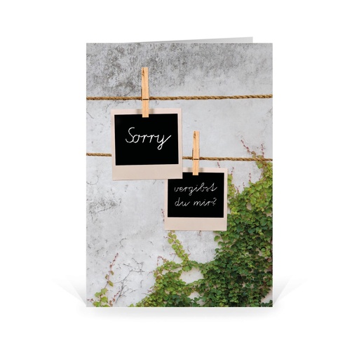 [WP5248] Karte: Sorry - vergibst du mir? (Wir gestalten gratis für Dich)