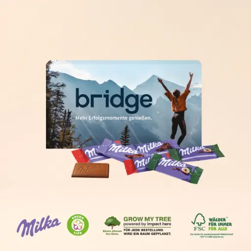 [91157] Milka Schokotäfelchen in Präsentbox