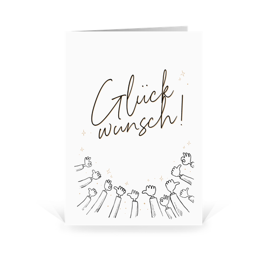 Karte: Glückwunsch