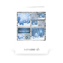 Karte: Komposition - Blau