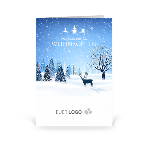 [WP2639] Karte: Winterzauber (Wir gestalten gratis für Dich)