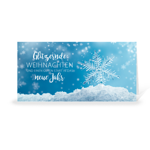 [WP10874] Karte: Eiskristall 02 (Wir gestalten gratis für Dich)