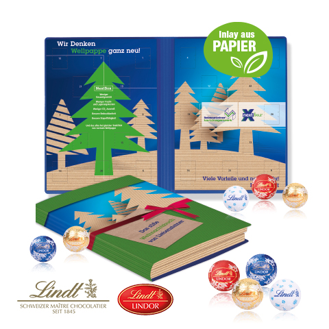 [55368-W] Weihnachtsbuch exklusiv Lindt Kugeln
