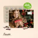 Wand-Adventskalender mit Fairtrade-Kakao Organic