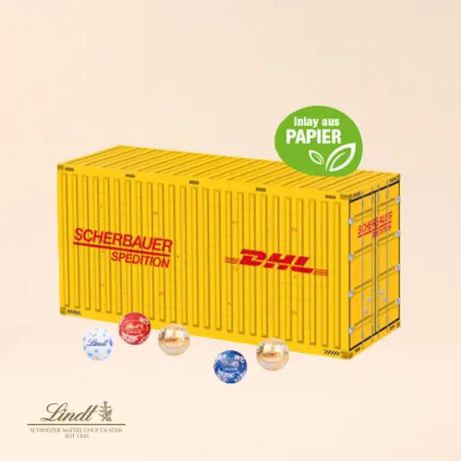 [55354] 3D Adventskalender Lindt „Container“ Organic