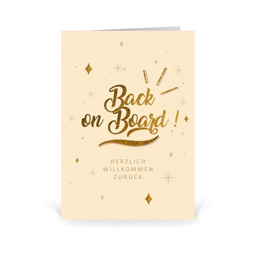 [WP5263] Karte: Back on Board (Wir gestalten gratis für Dich)