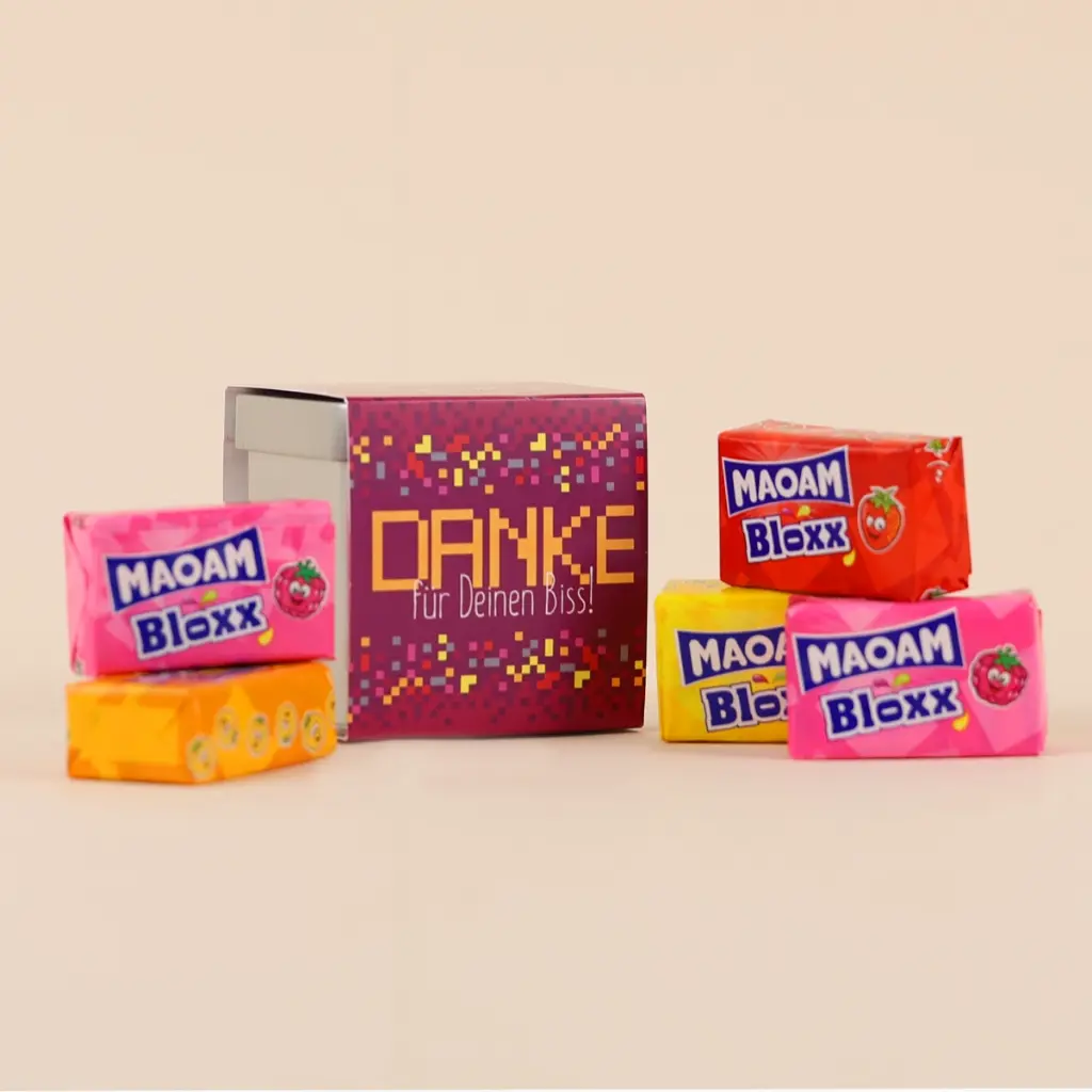 Geschenkdose - Maoam "Danke für Deinen Biss"