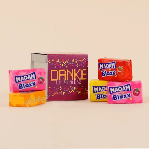 [WP13250] Geschenkdose - Maoam "Danke für Deinen Biss"