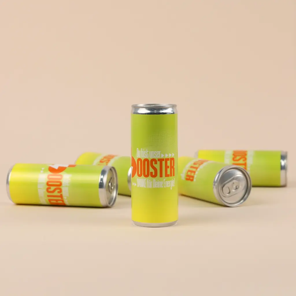 "Du bist unser BOOSTER!" - Energy-Drink