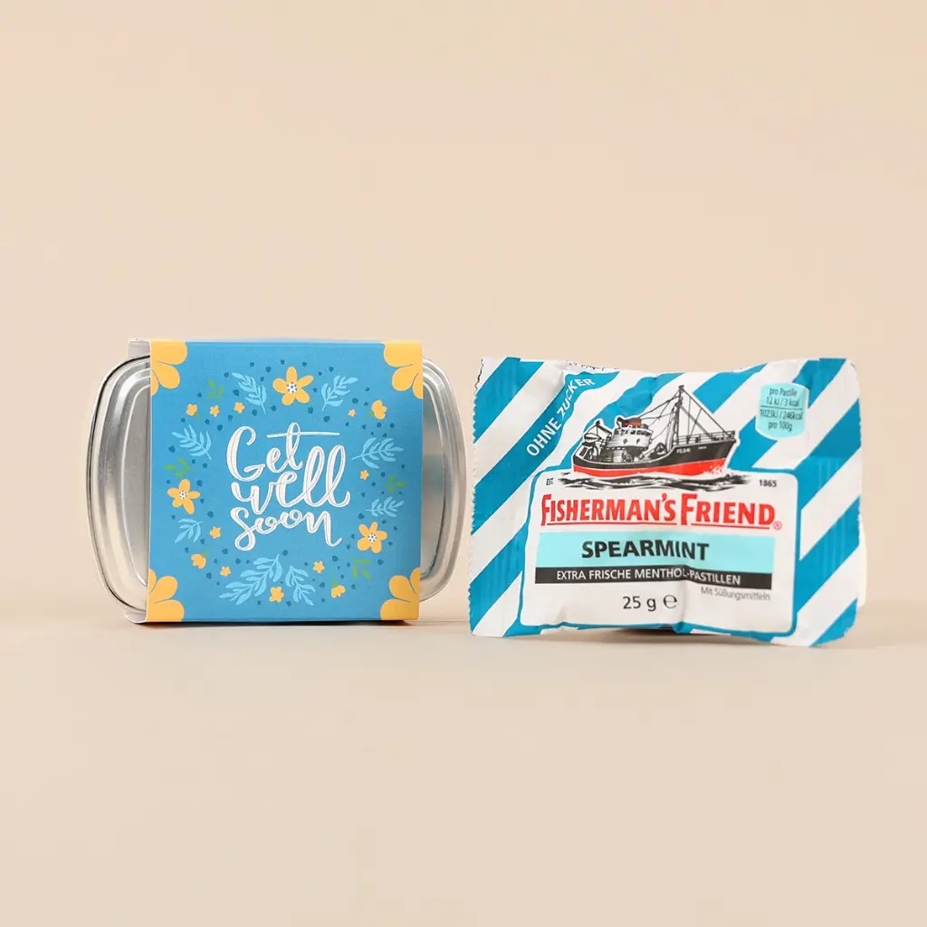 Geschenkdose "Get well soon"- Fisherman´s Friend
