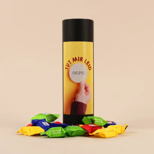 [WP13276] Geschenkhülse "Oops - tut mir leid!" - Ritter Sport
