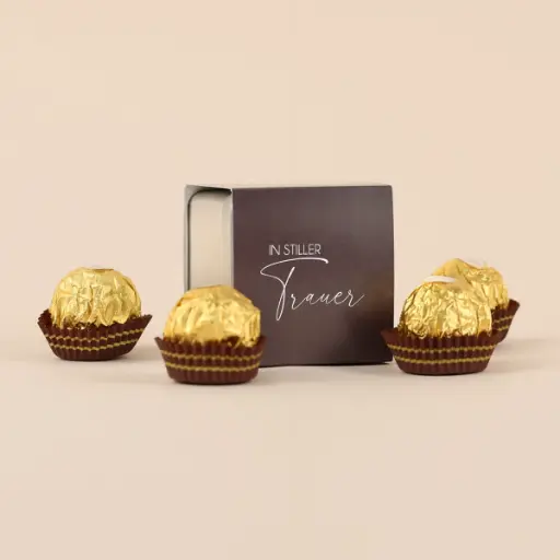 [WP13219] Geschenkdose "In stiller Trauer" - Ferrero Rocher
