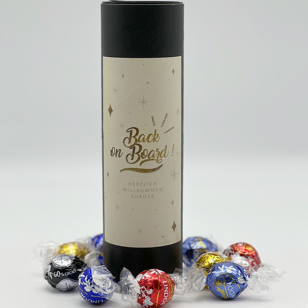 Geschenkhülse "Back on Board" - Lindt