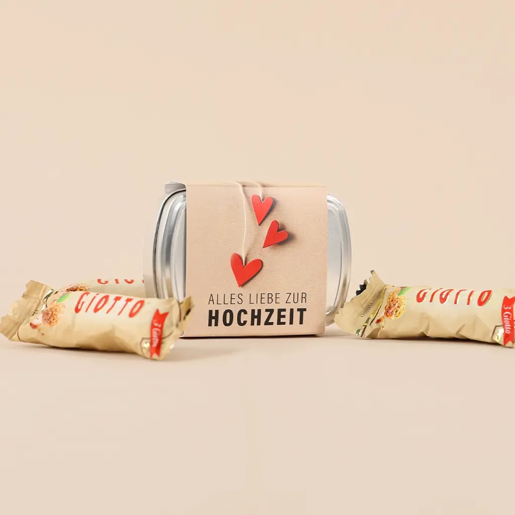 Geschenkdose Hochzeit "Herzen" - Giotto
