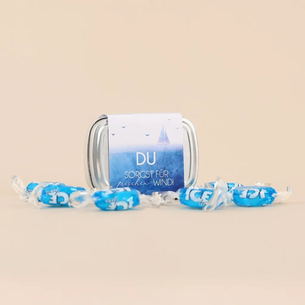 Geschenkdose "Frischer Wind" - Ice Bonbons