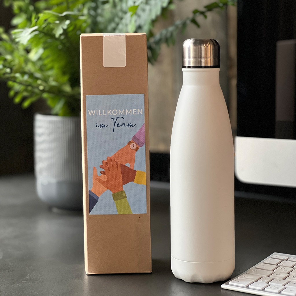 Vakuum-Trinkflasche - Willkommen im Team