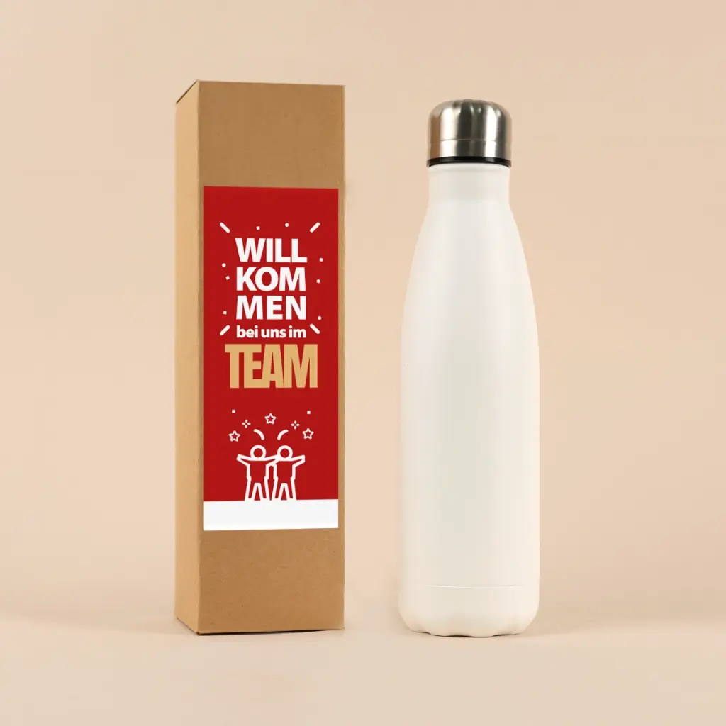 Vakuum-Trinkflasche - Willkommen im Team