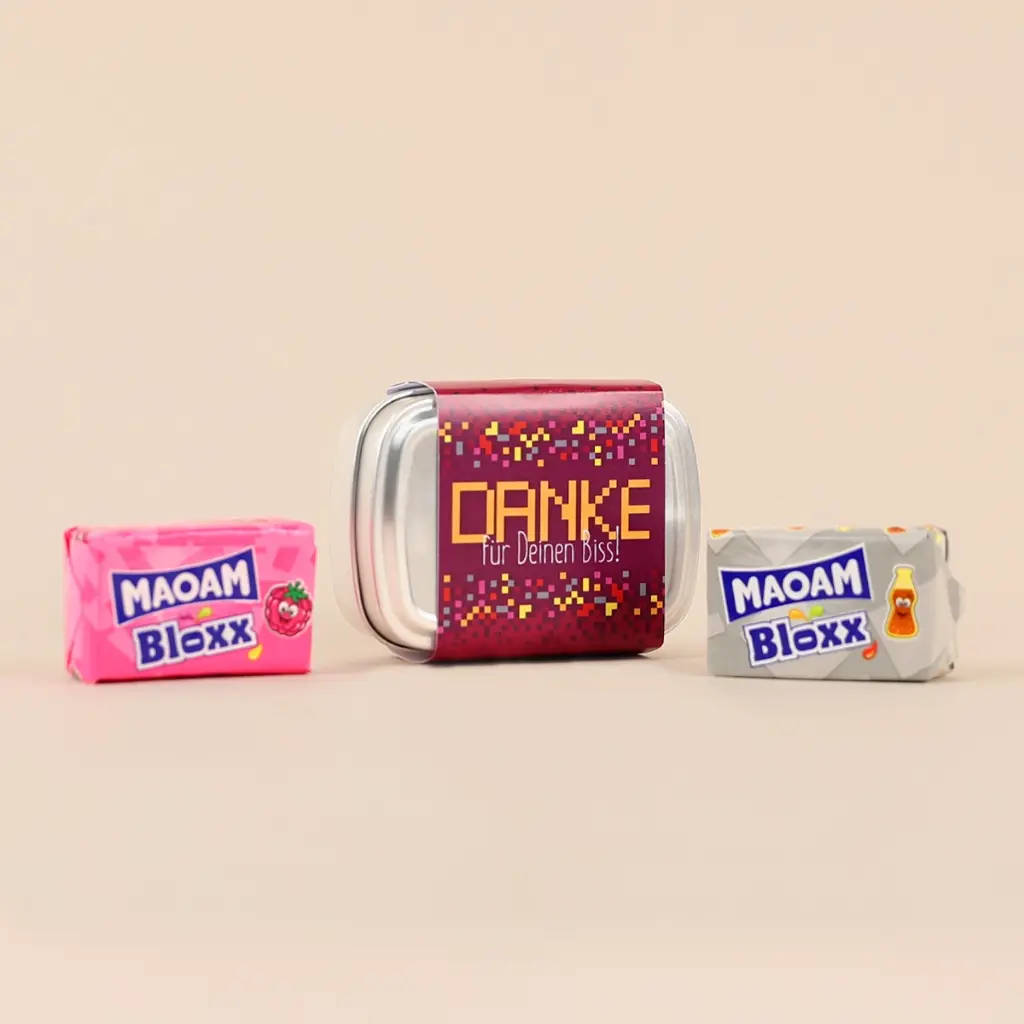 Geschenkdose "Danke für Deinen Biss" - Maoam
