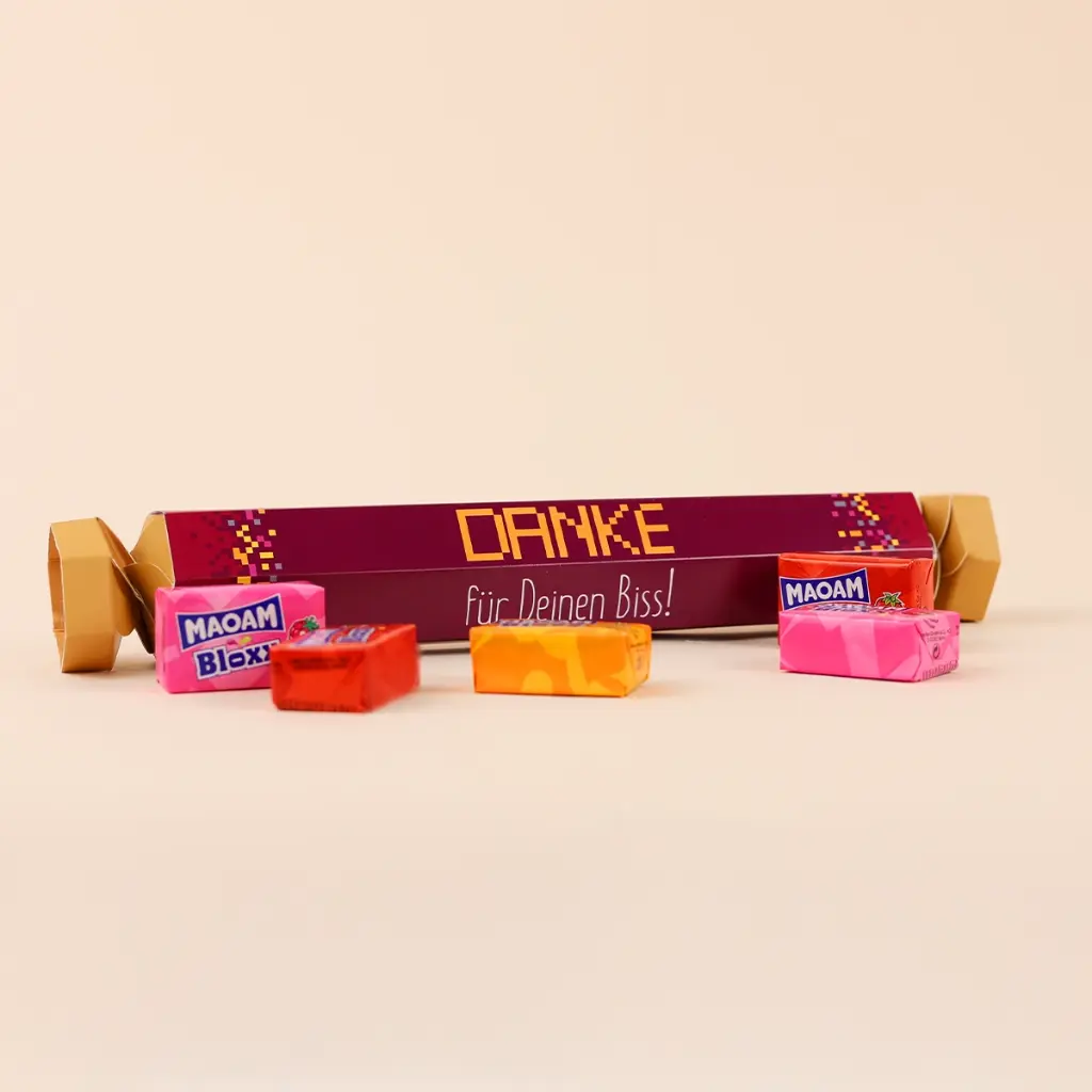 Geschenk "Danke für Deinen Biss" - Maoam