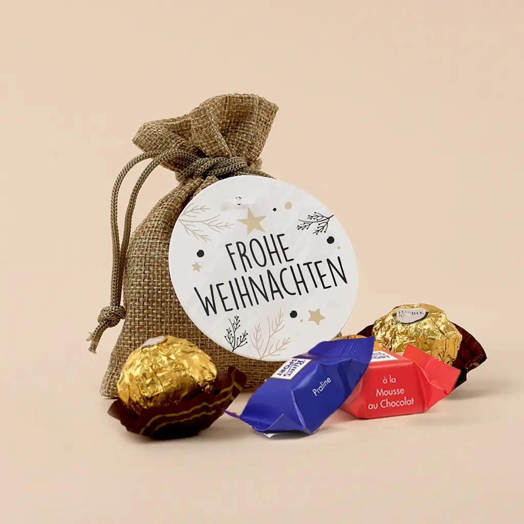 Weihnachtssäckchen - Ritter Sport-Rocher-Mix