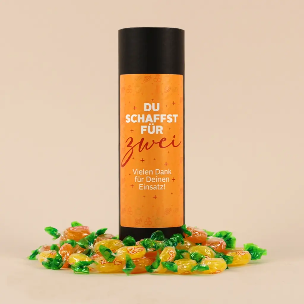 Geschenkhülse "Du schaffst für zwei" - Nimm2