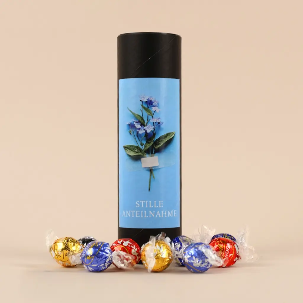 Geschenkhülse "Stille Anteilnahme" - Lindt