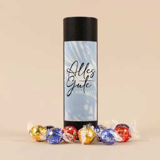 [WP13168] Geschenkhülse Alles Gute zur Hochzeit "Herz" - Lindt