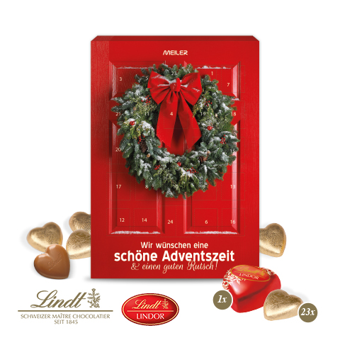 [95317] Wand-Adventskalender Lindt-Herzen