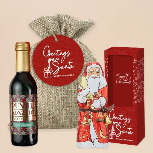 [WP13346] Weihnachtssäckchen "Greetings from Santa"