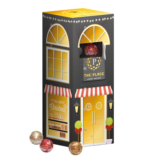 [1085] Mini-Kugeln Tower Adventskalender Lindt