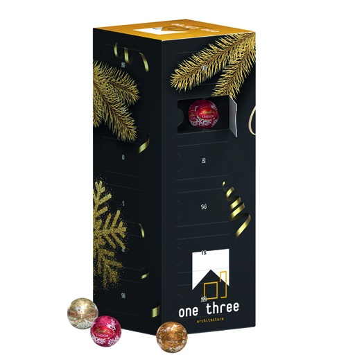 [1085] Mini-Kugeln Tower Adventskalender Lindt