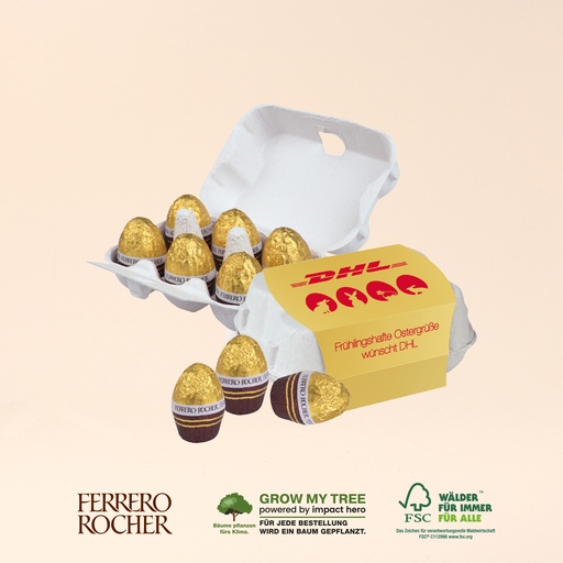 [94656] Schoko-Eier 6er-Set mit Ferrero Rocher Ostereier