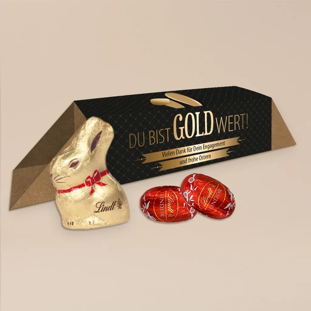 Geschenkverpackung "Gold wert" - Ostern