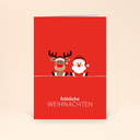 Karte: Weihnachtsteam - Partner 02