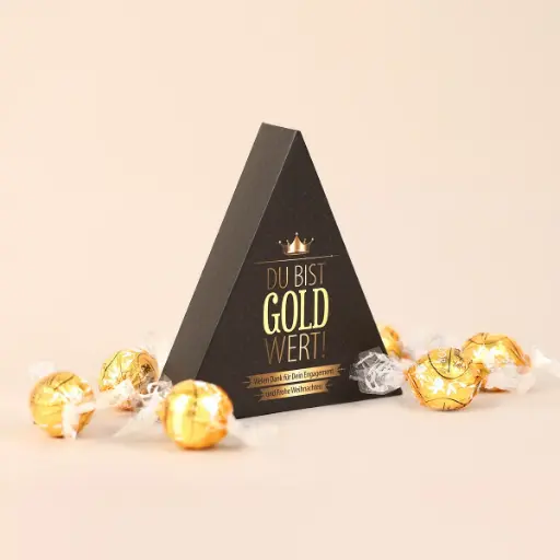 [WP300] Du bist Gold wert – Lindt Pyramide - Xmas