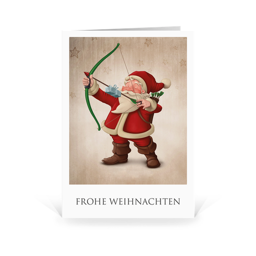 [WP2531] Karte: Santa Active - Robin Hood (Wir gestalten gratis für Dich)