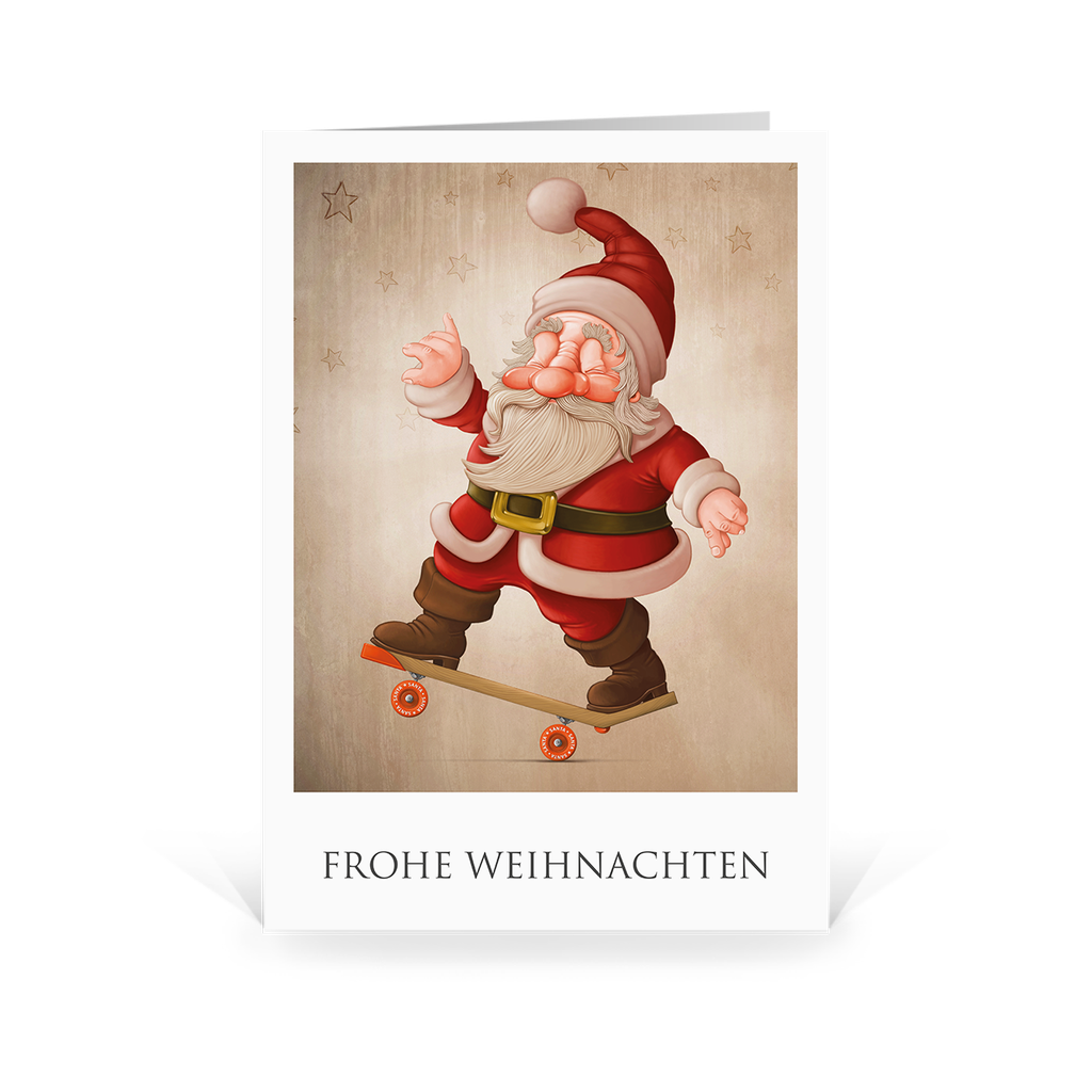 Karte: Santa Active - Skater