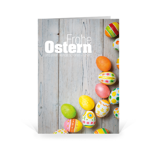 [WP6007] Karte: Frühlingsfarben (Blanko Karte ohne Eindruck)