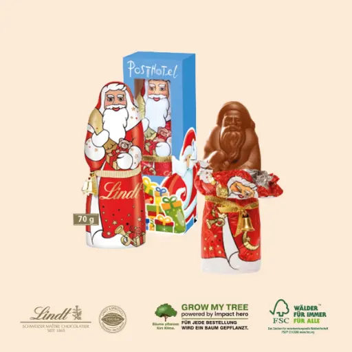 [95453] Lindt Weihnachtsmann mit Glöckchen (70g)