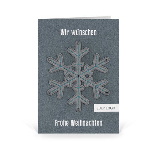 [WP2547] Karte: Christmas Patches - Vlies (Wir gestalten gratis für Dich)