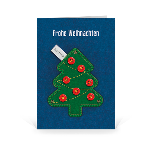 [WP2551] Karte: Christmas Patches - Jeans (Wir gestalten gratis für Dich)